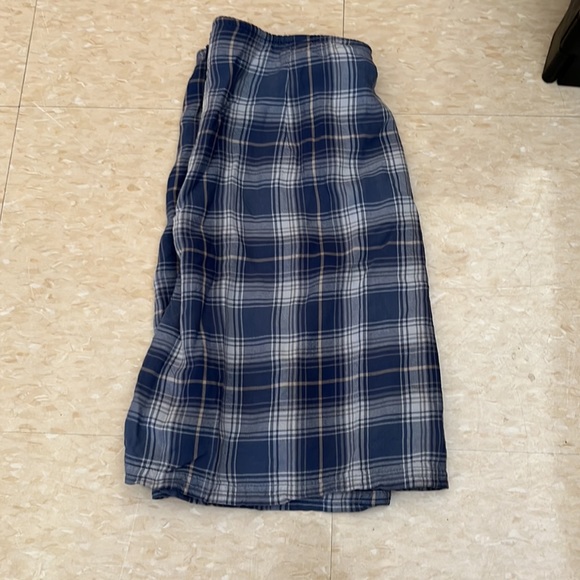 American Eagle Outfitters Plaid Blue Mini Skirt - Picture 2 of 2